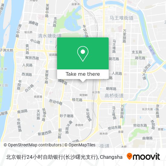 北京银行24小时自助银行(长沙曙光支行) map