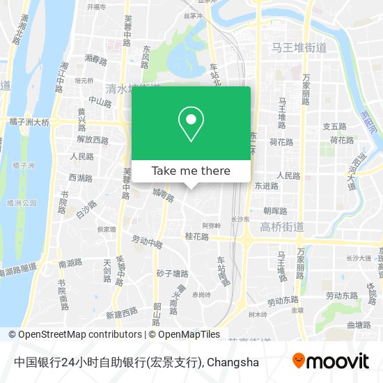 中国银行24小时自助银行(宏景支行) map
