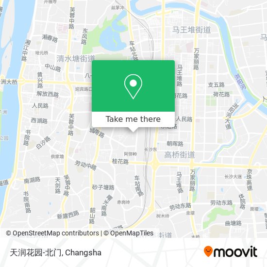 天润花园-北门 map