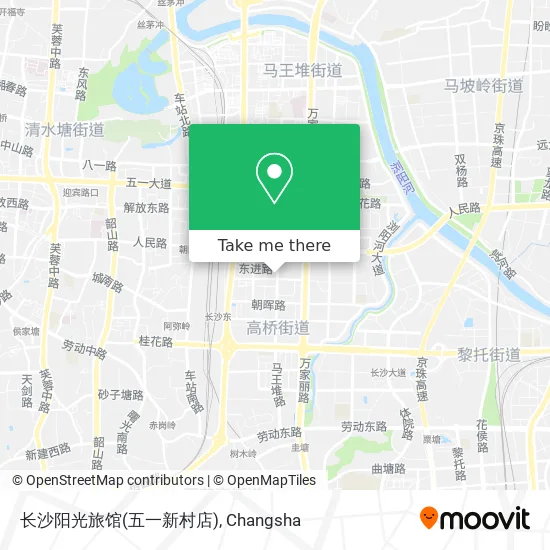 长沙阳光旅馆(五一新村店) map