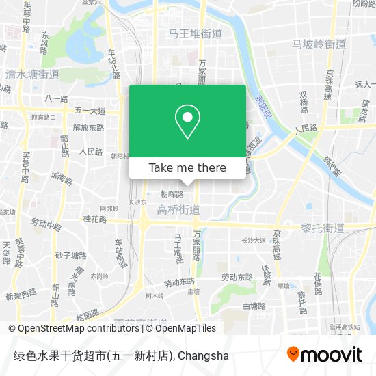 绿色水果干货超市(五一新村店) map