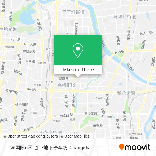 上河国际c区北门-地下停车场 map