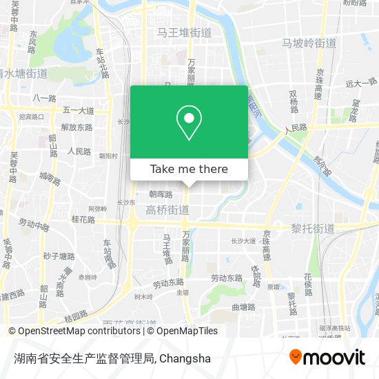 湖南省安全生产监督管理局 map