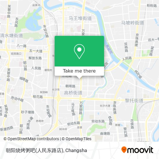 朝阳烧烤粥吧(人民东路店) map