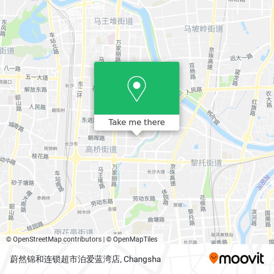 蔚然锦和连锁超市泊爱蓝湾店 map