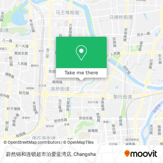 蔚然锦和连锁超市泊爱蓝湾店 map
