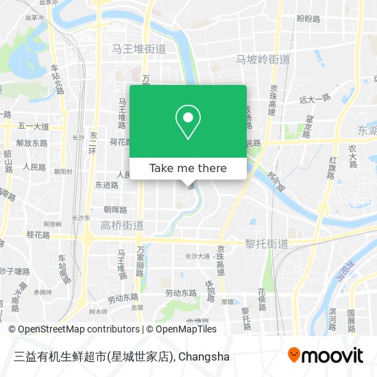 三益有机生鲜超市(星城世家店) map