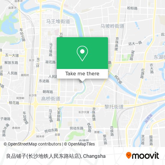 良品铺子(长沙地铁人民东路站店) map