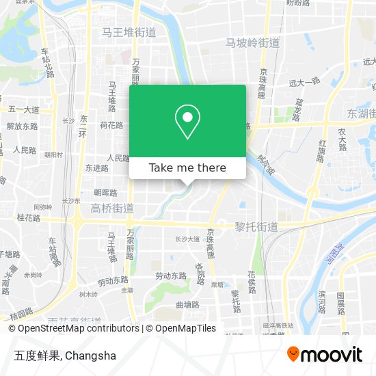 五度鲜果 map