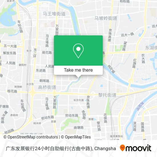 广东发展银行24小时自助银行(古曲中路) map