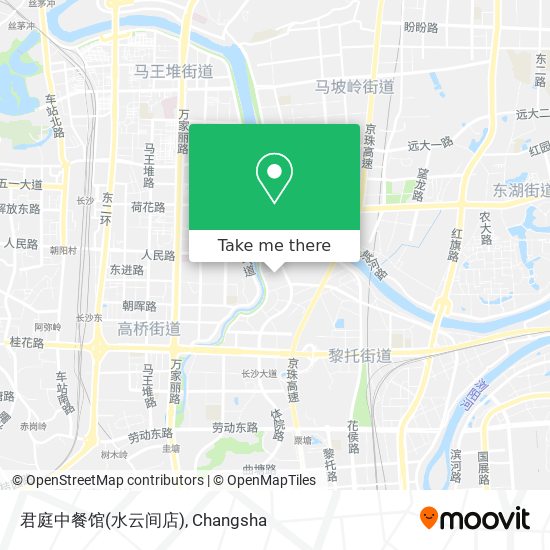 君庭中餐馆(水云间店) map