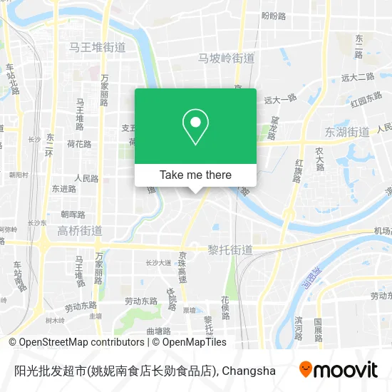 阳光批发超市(姚妮南食店长勋食品店) map