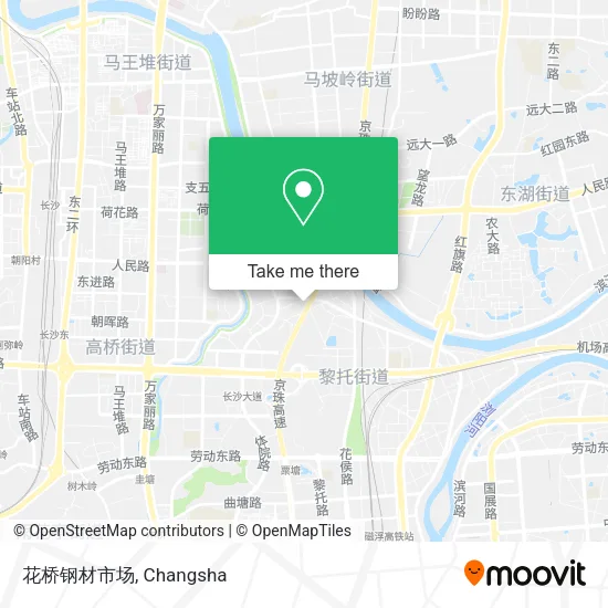 花桥钢材市场 map