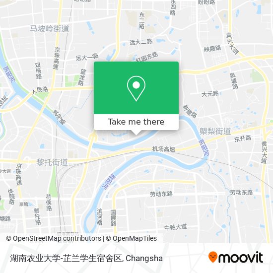 湖南农业大学-芷兰学生宿舍区 map