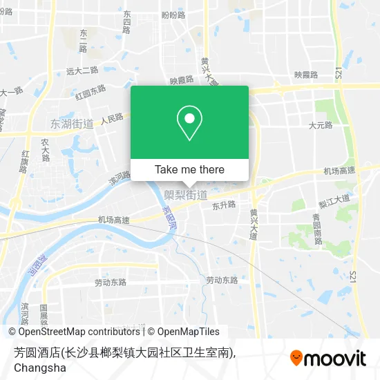芳圆酒店(长沙县榔梨镇大园社区卫生室南) map