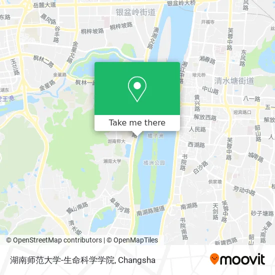 湖南师范大学-生命科学学院 map