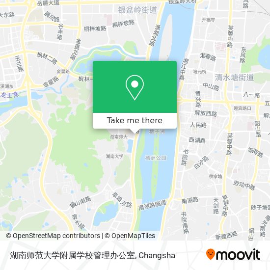湖南师范大学附属学校管理办公室 map