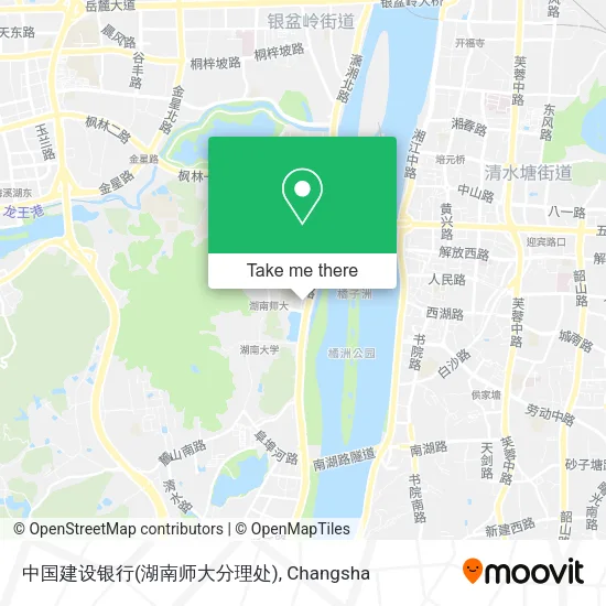 中国建设银行(湖南师大分理处) map