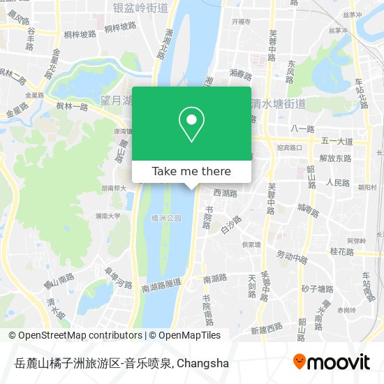 岳麓山橘子洲旅游区-音乐喷泉 map