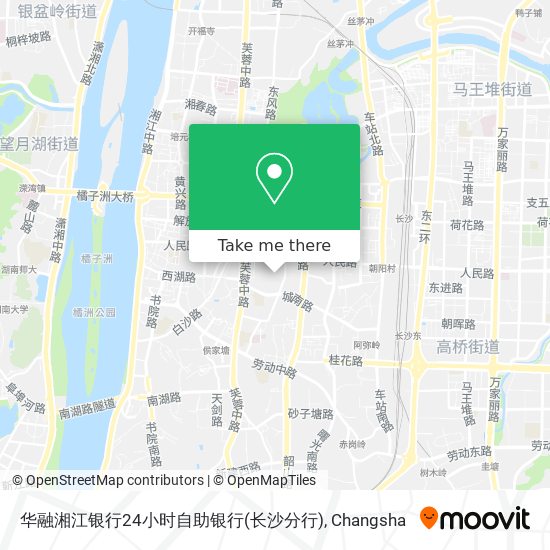 华融湘江银行24小时自助银行(长沙分行) map