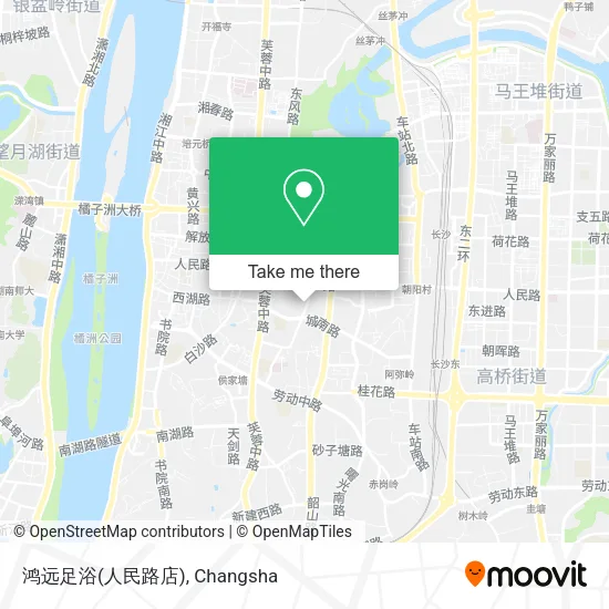 鸿远足浴(人民路店) map