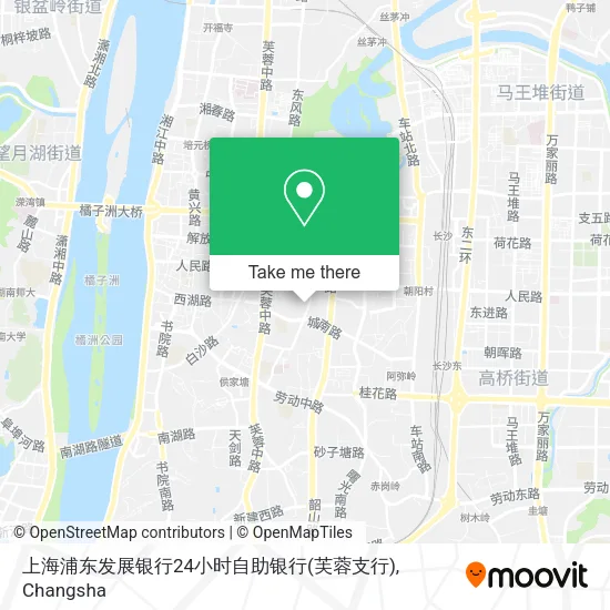 上海浦东发展银行24小时自助银行(芙蓉支行) map