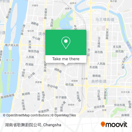 湖南省歌舞剧院公司 map