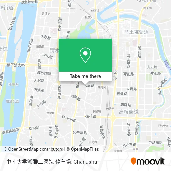 中南大学湘雅二医院-停车场 map