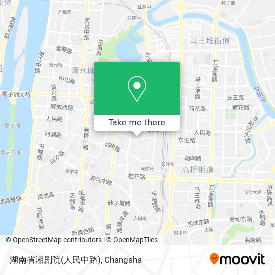 湖南省湘剧院(人民中路) map