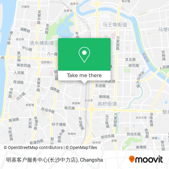 明基客户服务中心(长沙中力店) map