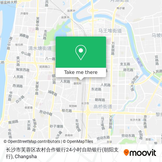 长沙市芙蓉区农村合作银行24小时自助银行(朝阳支行) map