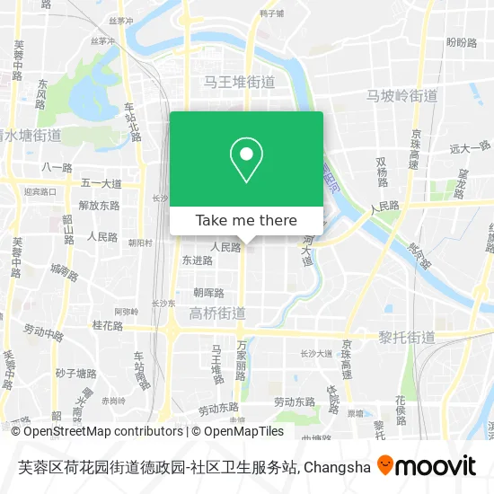 芙蓉区荷花园街道德政园-社区卫生服务站 map