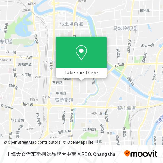 上海大众汽车斯柯达品牌大中南区RBO map