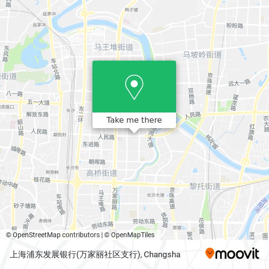 上海浦东发展银行(万家丽社区支行) map