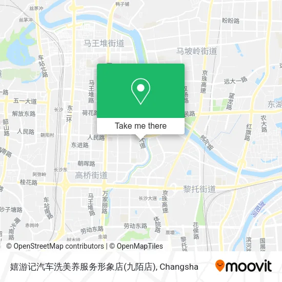 嬉游记汽车洗美养服务形象店(九陌店) map