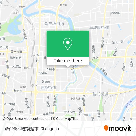 蔚然锦和连锁超市 map