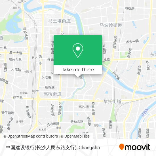 中国建设银行(长沙人民东路支行) map