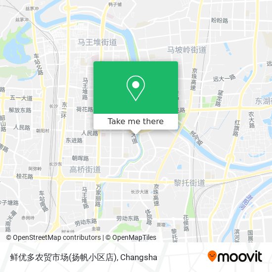 鲜优多农贸市场(扬帆小区店) map