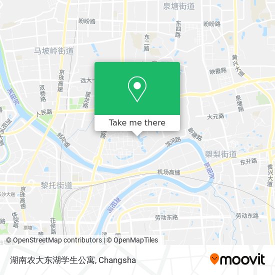 湖南农大东湖学生公寓 map