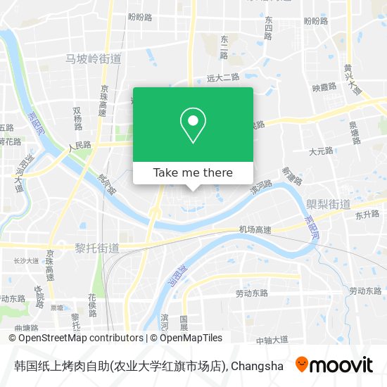 韩国纸上烤肉自助(农业大学红旗市场店) map