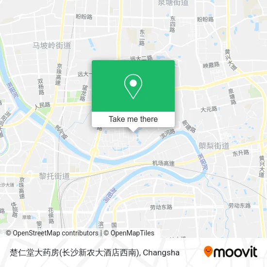 楚仁堂大药房(长沙新农大酒店西南) map