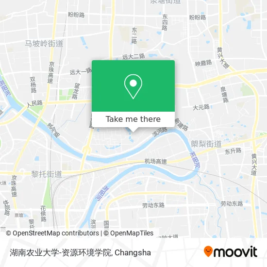 湖南农业大学-资源环境学院 map