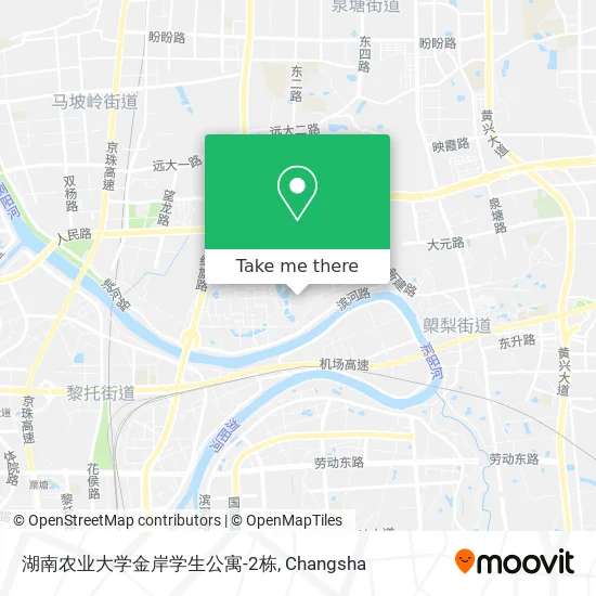 湖南农业大学金岸学生公寓-2栋 map