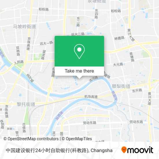 中国建设银行24小时自助银行(科教路) map