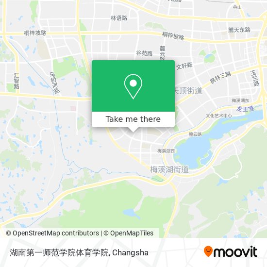 湖南第一师范学院体育学院 map