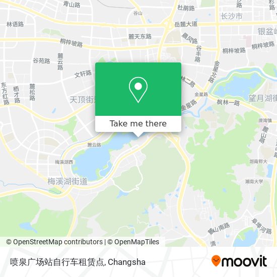 喷泉广场站自行车租赁点 map