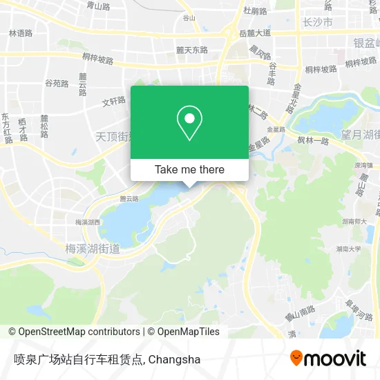 喷泉广场站自行车租赁点 map