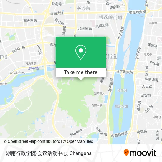湖南行政学院-会议活动中心 map
