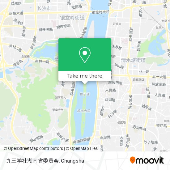 九三学社湖南省委员会 map