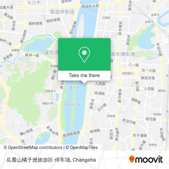 岳麓山橘子洲旅游区-停车场 map